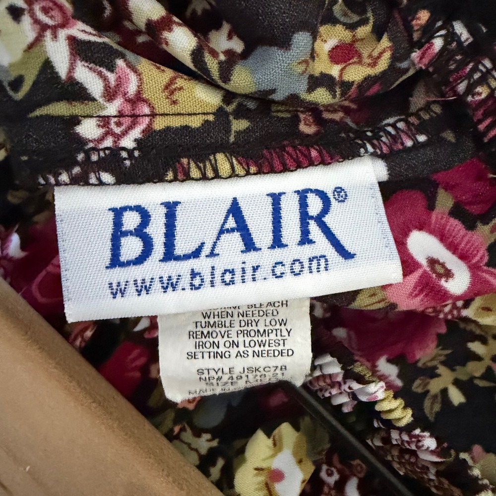 Blair Floral Midi Skirt Elastic Waist A-Line Coquette Cottagecore PracticalMagic - Picture 4 of 5